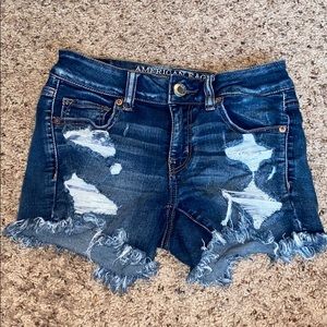 American eagle midi shorts